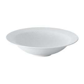 [NEOFLAM] Set of 2 RONDA RILKE WHITE Ceramic Pasta Bowls-Dishwasher & Microwave Safe, Ceramic Pasta Plates, Salad Bowls, Bowls, Serving Bowls, Soup-Made in Korea